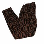 INC Tiger Print Skinny Leg Jeans Brown Size 4 Photo 2