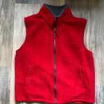 Vintage Kellysport Westcoast Wear Fleece Zip Up Red Vest with Pockets Sz Large Photo 1