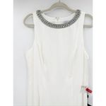 Mac Duggal  49093 White Crystal Neck Sleeveless Formal Trumpet Gown Size 12 NWT Photo 3