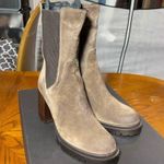 Emanuele CRASTO NWT Womens Riding Boots Brown Leather Mid Calf Pull On 10 EUR 40 Photo 1