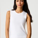J.Crew NWT Classic Shell Sweater Tank in White Photo 0