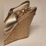 Lilly Pulitzer Lily Pulitzer Kristen Wedge Sandals Women’s Metallic Gold Size 10 Photo 5