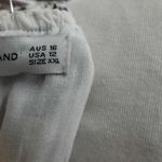 Faithfull the Brand Faithful The Brand La Pineta Dress Women 12 White Black 100% Linen Short Cut Out Photo 7