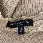 One Clothing  Puff Sleeve Smocked Top, Beige/Tan, Size S, EUC Photo 2