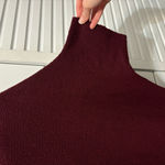 The Reset R Label Essential Pullover Wool Dolman Short Sleeve Sweater MAROON Photo 4
