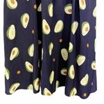 Cellabie Skirt Smiling Avocado Print Midi Novelty Skirt Women's Small One Size Blue Size 2 Photo 4