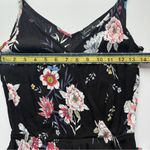 Anthropologie  Floral Black Jumpsuit Small Photo 7