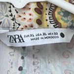 ZARA  Paisley Printed Midi Belted Shirt Dress Size XL Photo 13