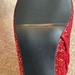 Women’s Red Glitter Covered Chunky Heeled Sparkly Boots Size 9.5 NEW Red Photo 7