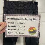 Aloha Island Alo Athletic Leggings Black Patterned Mesh Panels Activewear Workout Pants Med Photo 1