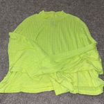 Womens neon yellow workout top Size L Photo 0