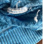 We The Free Womens Westend Thermal Pullover Sweater Blue Oversized Photo 6