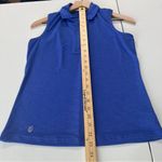 GGBlue Elina Sleeveless Golf Polo Cobalt Blue Zip Neck Stretch Lightweight S Photo 12