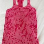 Lululemon RARE  Pink Patterned Racer back Tank Photo 0