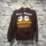 EUC McDonalds Brown " All Beef Hamburger" Women's Sweatshirt Size S Photo 0