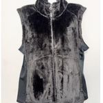 The North Face Faux Fur Vest Full Zip Up Black Outdoor XL Photo 1