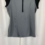 Spanx Black&Gray Active Cap Sleeve Exercise Top Sz.M Photo 6