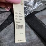 Cacique  Black Sheer Nylon Kimono /Robe with Floral Trim Size 26 NWT Photo 5