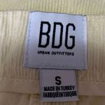 Urban Outfitters BDG Cream Yellow Corduroy Pleated Zipper Mini A-Line Skirt Sz S Photo 3