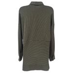 Paper Crane NEW  Striped High Low Blouse Jersey Knit Button up Comfy Fall S Photo 6