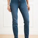 Talbots  Blue High Waist Straight Leg Jeans with Sleek Fit Photo 0