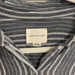 American Eagle  Outfitters Blue Striped Button-Down Shirt Photo 1