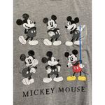 Disney Mickey Mouse T-Shirt Women Large Grey Heather Short Sleeve Jersey New Photo 1