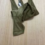 Motel  Game Changer Bodysuit Jumbo Textured Rib Olive Green XL Stretch New Photo 5