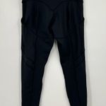 Blackmilk pull on solid plain black leggings with logo pockets size Large Photo 1