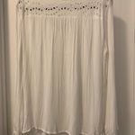 Venus Lascana 100% Cotton Top NWOT Size 14 Eyelet Lace Detail Elastic Sleeves Photo 5