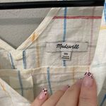 Madewell  Multicolor Plaid Tank Top‎ with Side Ties Photo 3