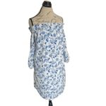 Banana Republic  Womens Dress Sz 4 Floral Off Shoulder Coastal Cowgirl Beach Photo 2