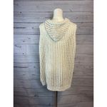Nicole Miller Knit Beige Sleeveless Hoodie Artelier  XL Photo 3