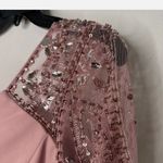 XScape Asymmetrical Purple Pink Gown V-Neck Sleeveless Photo 4