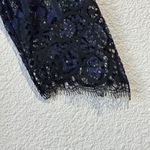 For Love & Lemons Lyla Mini Dress Black & Blue Lace Women’s Size XS Photo 3