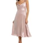 Adrianna Papell Adrienne Papell Gold Cream Slip Dress Women's Size 12 Photo 3