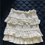 Princess Polly  White Ruffled Mini Skirt Photo 1