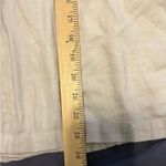 Tommy Hilfiger Tommy jeans beige cropped long sleeve button down shirt size large Photo 4