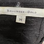 Vintage Ballinger Gold M Cashmere Silk Beaded Cap Sleeve High Neck Sweater Top Black Size M Photo 7