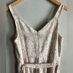 Loft snakeskin print beige pink wide leg jumpsuit preppy chic Photo 7