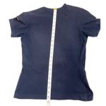 Ralph Lauren  T Shirt Size X- Small Navy Blue Short Sleeve Gold Buttons  86E Photo 3