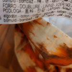 ZARA printed drape crop top square neck orange floral size M nwot Photo 4