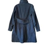 Pendleton  Petite Wool Cashmere Blend Coat Funnel Neck Button Front Black Womens Photo 2