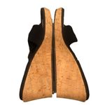 Taryn Rose  KEELY BLACK THONG WEDGE PLATFORM SANDAL SHOES 10.5 Photo 4