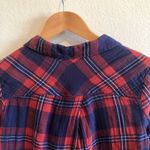 Seven7  Red And Blue Plaid Shirt Photo 3