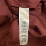 Chico's  Womens Size XL Burgundy Open Front Lace Trim Faux Suede Open Jacket Photo 5