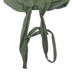 Knot Bikini Top Olive Green Tie Front Swim Top Adjustable Straps Size L Size L Photo 2