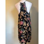 ASTR  the label medium lace velvet  burnout floral fall mini dress black tan boho Photo 2