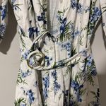 Veronica Beard NWOT Dewey Floral Cotton Belted Mini Dress in Off White Multi 12 Photo 8
