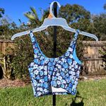 Offline by Aerie Real Me Recharge Least Support Shelf Bra Crop Tank Top Size S Blue Photo 2